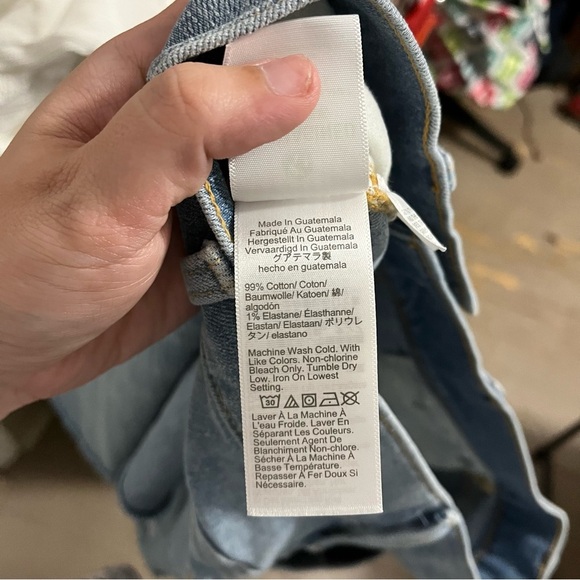 J. Crew Factory High Rise Denim Shorts Harbor Wash Light Size 28 U - Picture 6 of 8